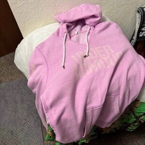 Under Armour Light Pink Logo Hooded Sweatshirt